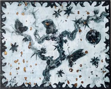 Original Symbolism Botanic Paintings by Kri Agnez