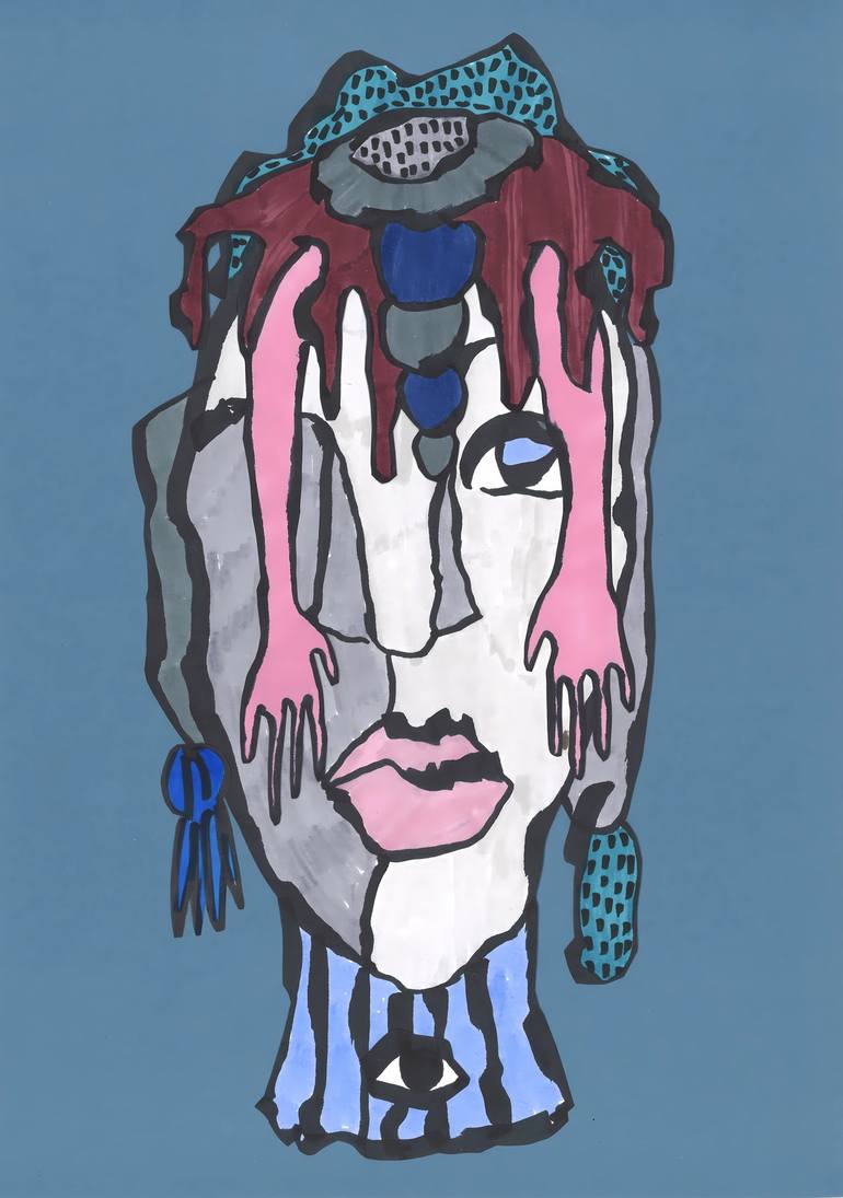 Original Abstract Expressionism Abstract Mixed Media by Sofi Ginger