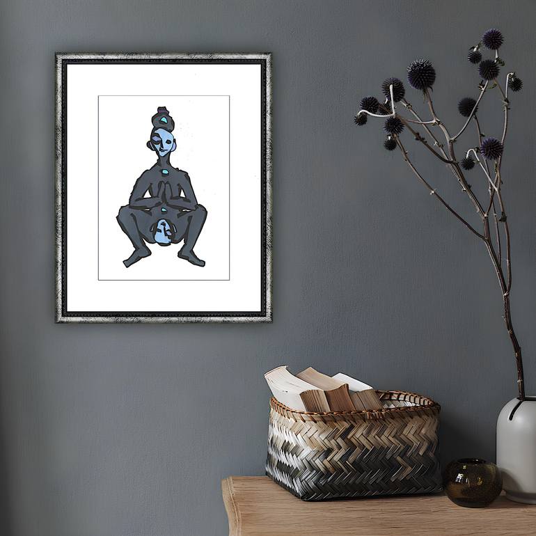 Original Minimalism Abstract Drawing by Sofi Ginger