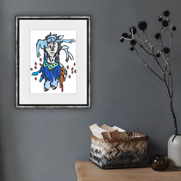 Original Abstract Body Mixed Media by Sofi Ginger