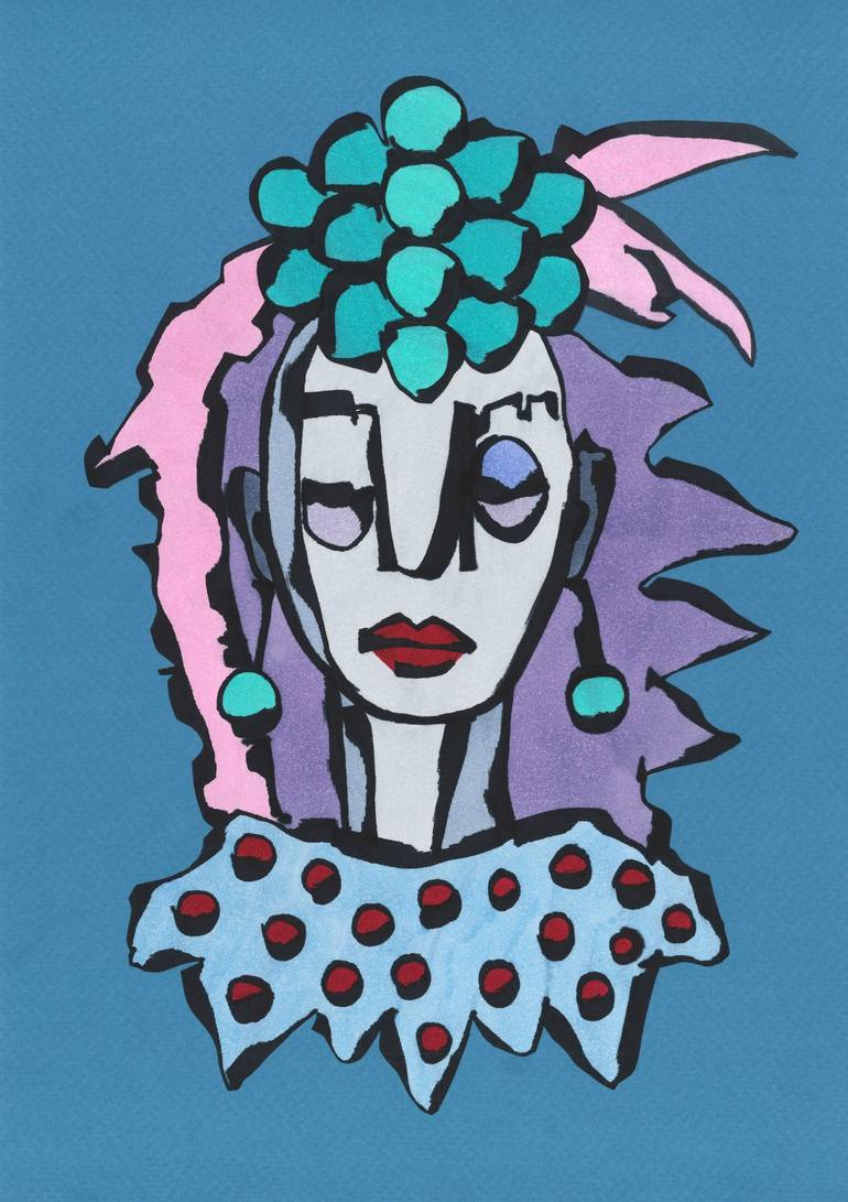Print of Abstract People Mixed Media by Sofi Ginger