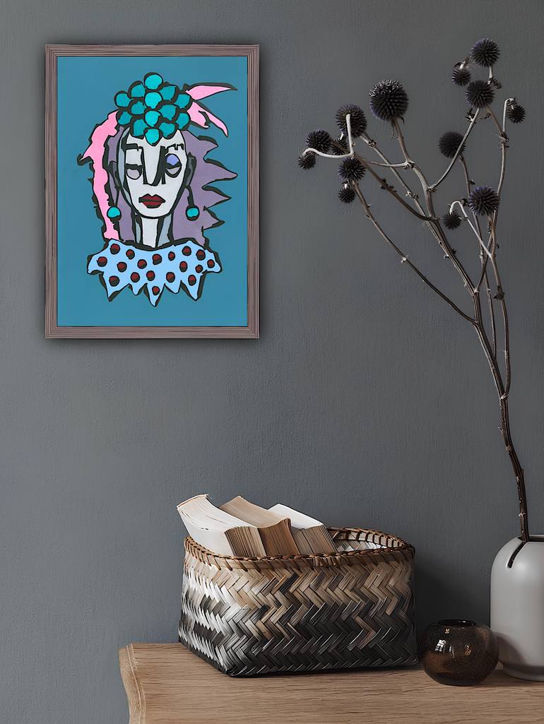 Original Abstract People Mixed Media by Sofi Ginger