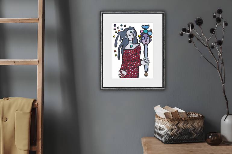Original Contemporary Women Drawing by Sofi Ginger