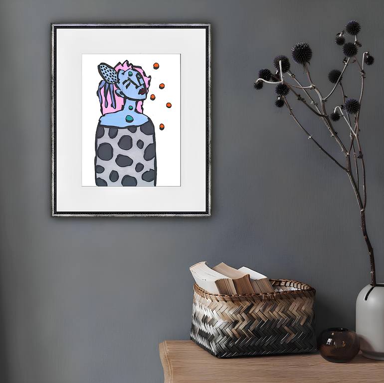 Original Conceptual Women Drawing by Sofi Ginger