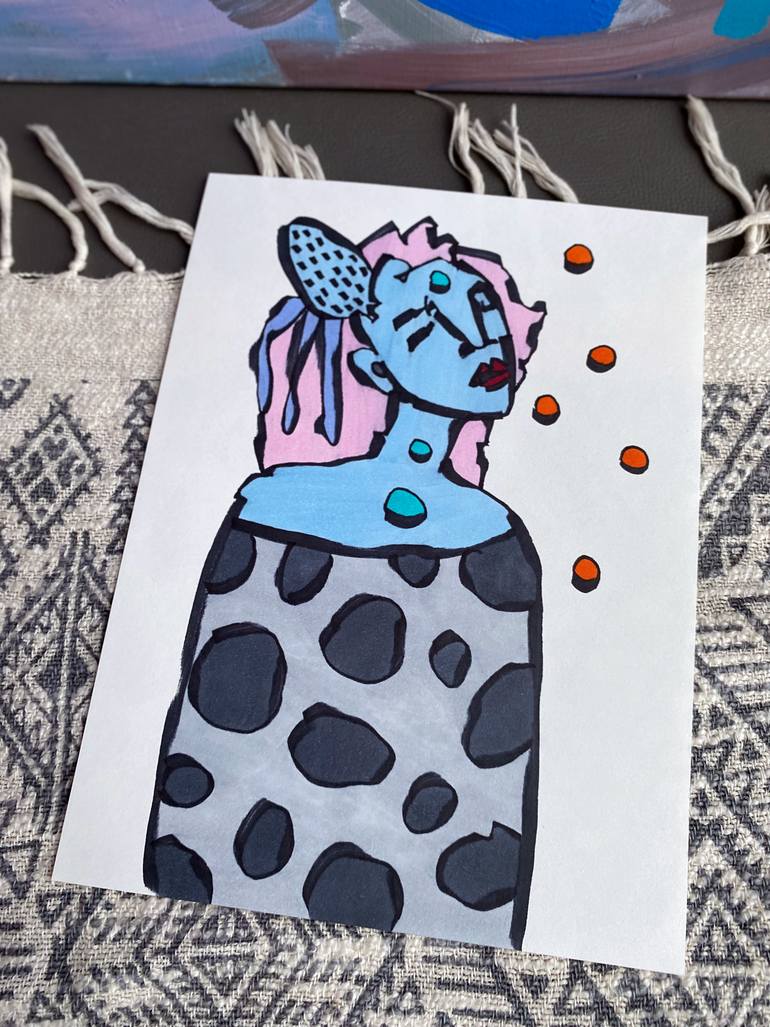 Original Conceptual Women Drawing by Sofi Ginger