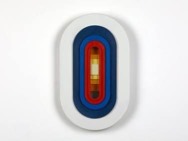 Original Abstract Geometric Sculpture by Barbara Owen