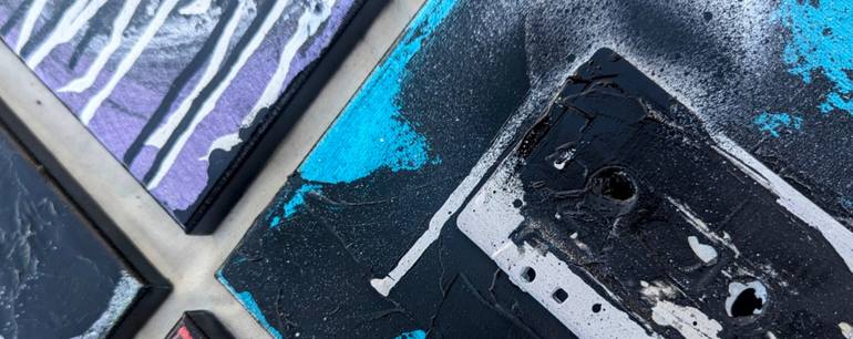 Original Street Art Music Mixed Media by Kathryn Hunter