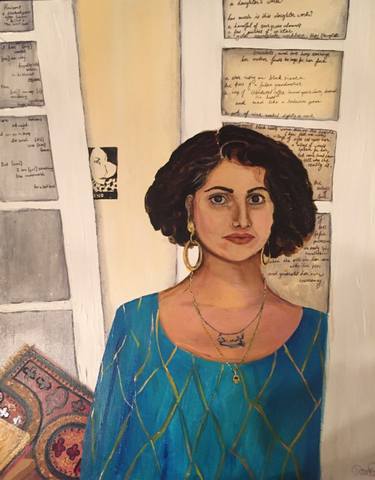 Original Realism Women Painting by Tamara Arzumanova Corinaldi