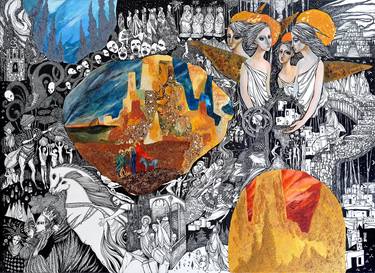 Original Symbolism Religion Mixed Media by Yulia Novikova