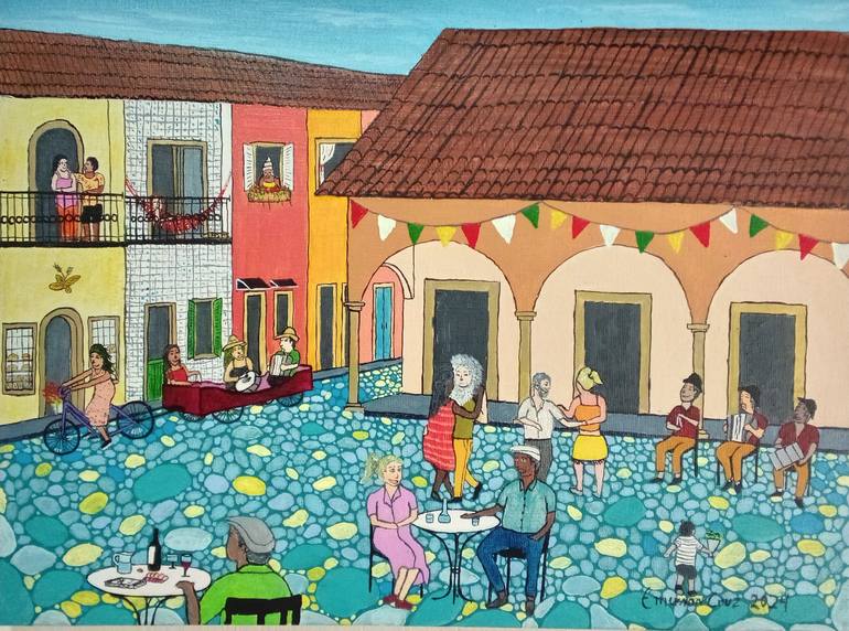 Print of Folk People Paintings by Emerson Cruz