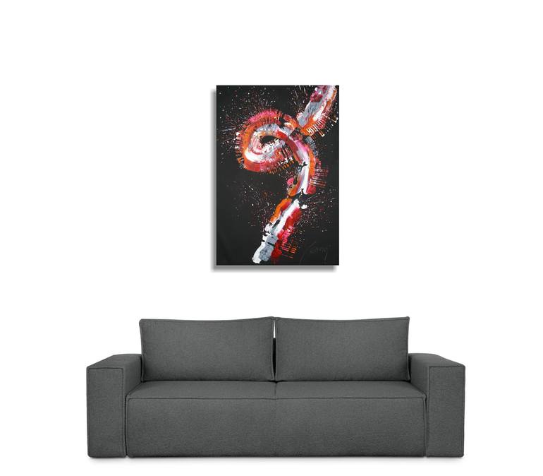 Original Abstract Painting by Dominique Lenoir