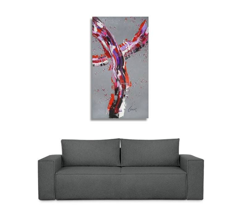 Original Abstract Painting by Dominique Lenoir