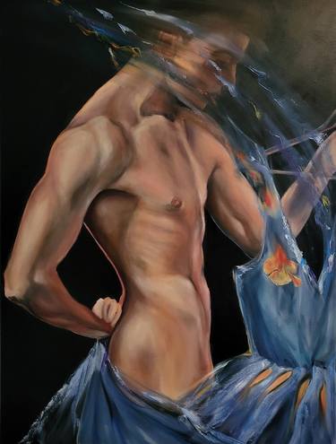 Original Figurative Men Paintings by Svetlana Blinkova