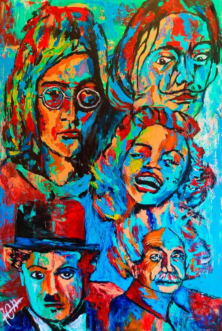 Print of Abstract Expressionism Pop Culture/Celebrity Paintings by Juan Carlos García Sánchez