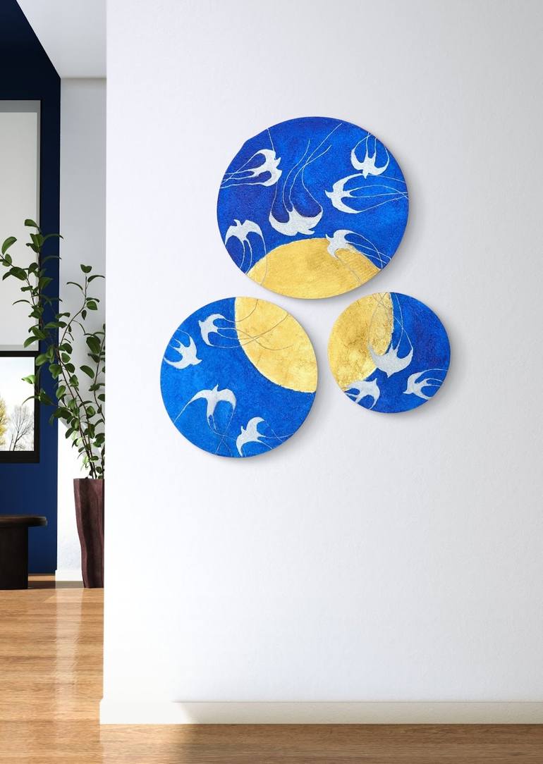 Fly me to the Moon Painting by Chhavi Bhatnagar | Saatchi Art