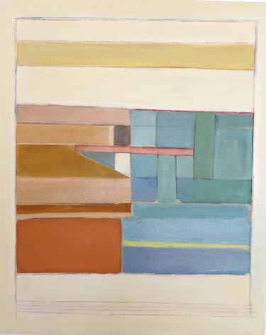 Original Abstract Beach Paintings by Natalia Zabala