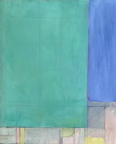 Original Abstract Architecture Paintings by Natalia Zabala