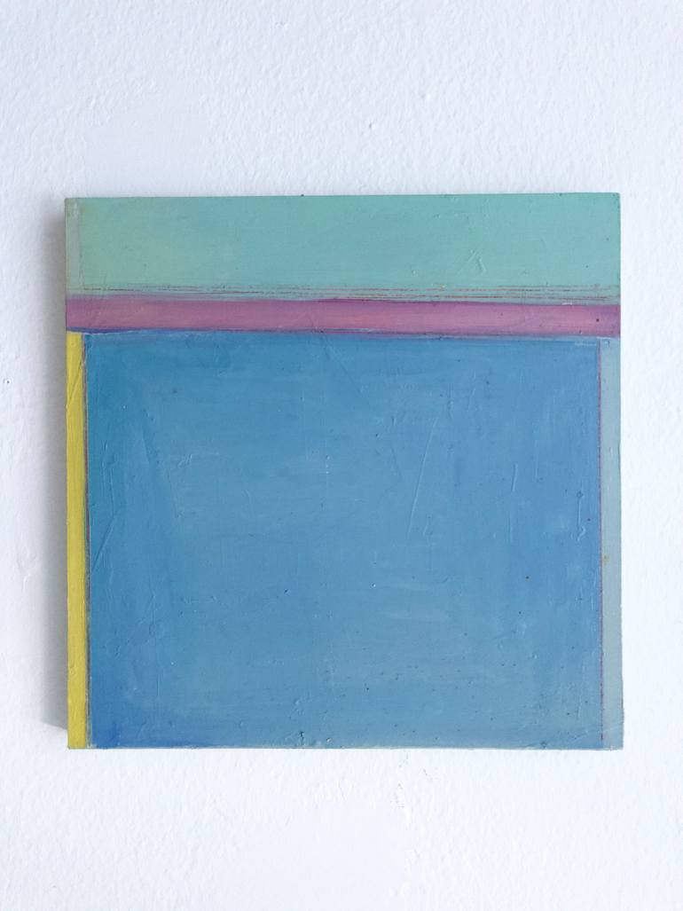 Original Abstract Architecture Painting by Natalia Zabala