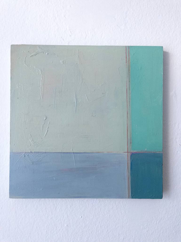 Original Abstract Architecture Painting by Natalia Zabala