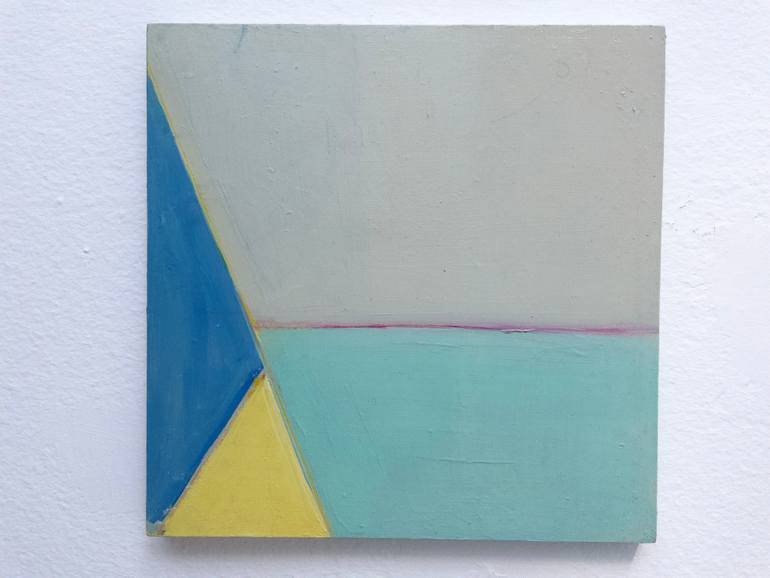 Original Abstract Architecture Painting by Natalia Zabala