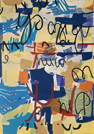 Original Contemporary Abstract Printmaking by Ulrike Mangel