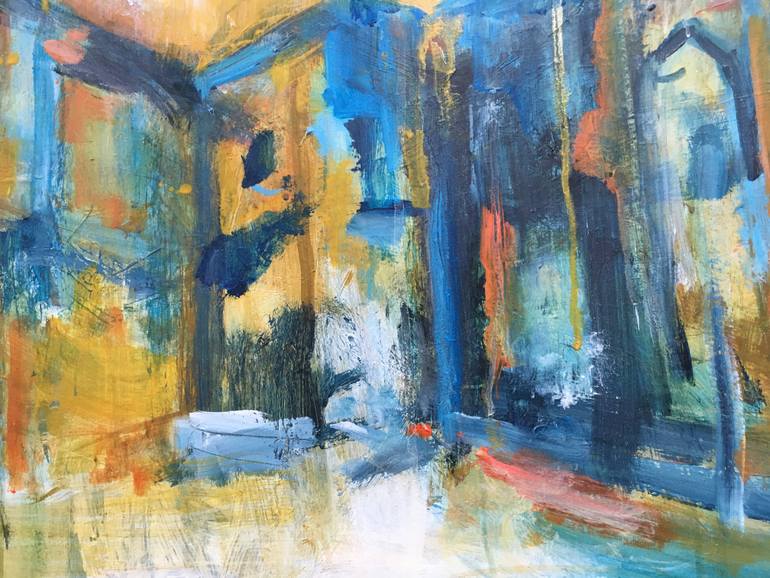 Original Expressionism Architecture Painting by Beryl Desmond