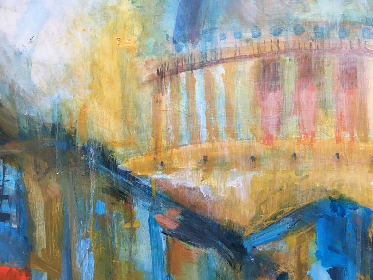 Original Expressionism Architecture Painting by Beryl Desmond