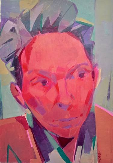 Original Abstract Expressionism Women Paintings by Linda Aquaro