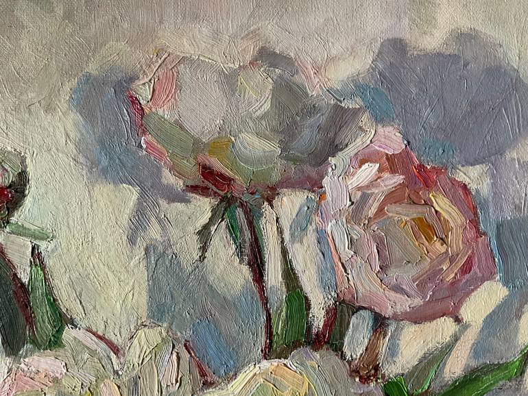 Original Impressionism Floral Painting by Mariia Vinnichuk