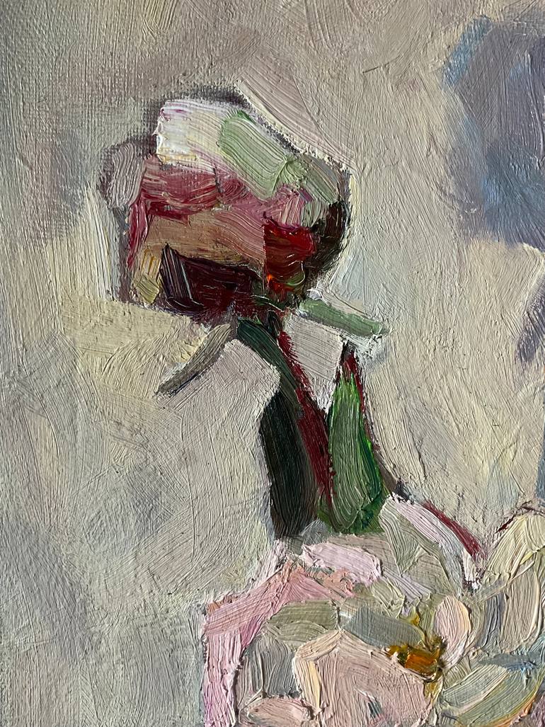 Original Impressionism Floral Painting by Mariia Vinnichuk