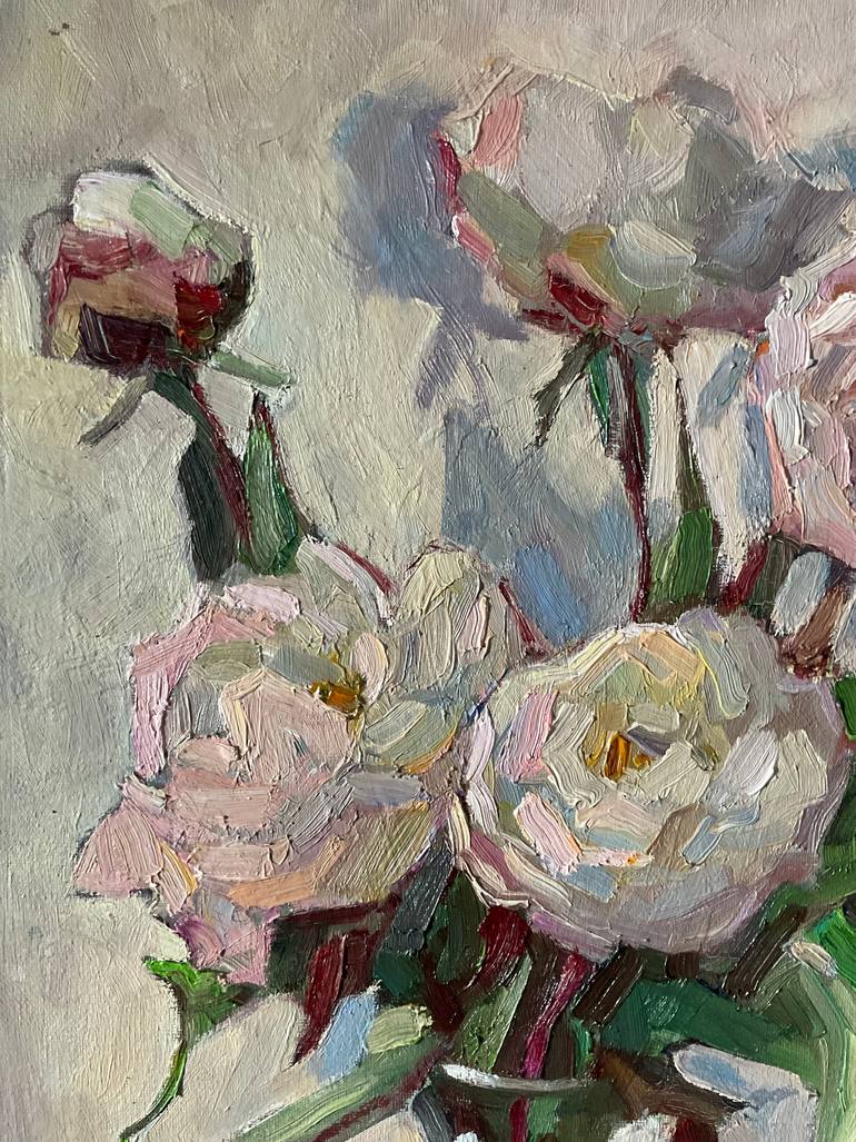 Original Impressionism Floral Painting by Mariia Vinnichuk