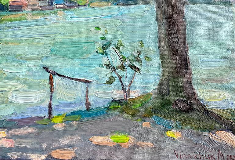 Original Impressionism Landscape Painting by Mariia Vinnichuk