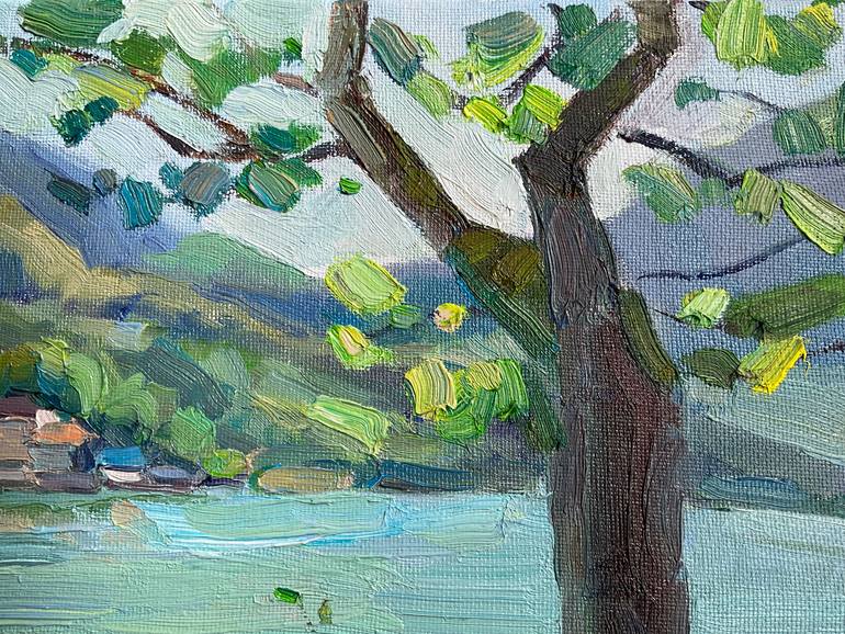 Original Impressionism Landscape Painting by Mariia Vinnichuk