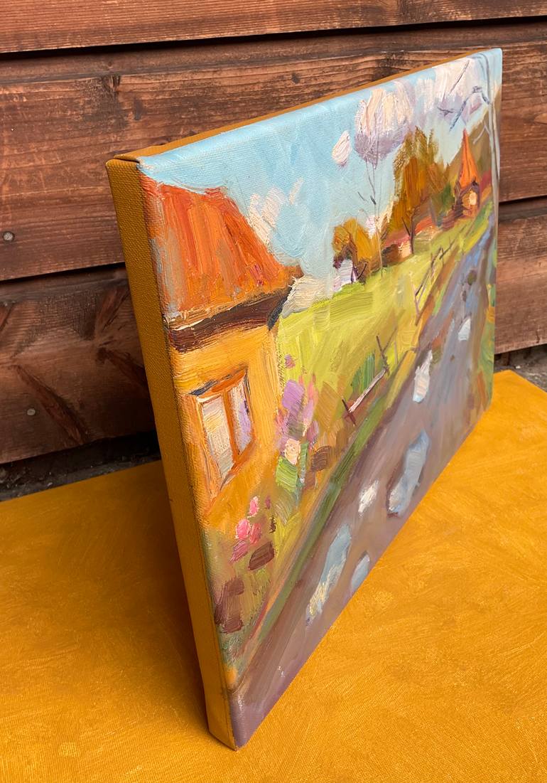 Original Impressionism Landscape Painting by Mariia Vinnichuk