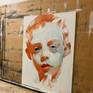 orange boy oil painting