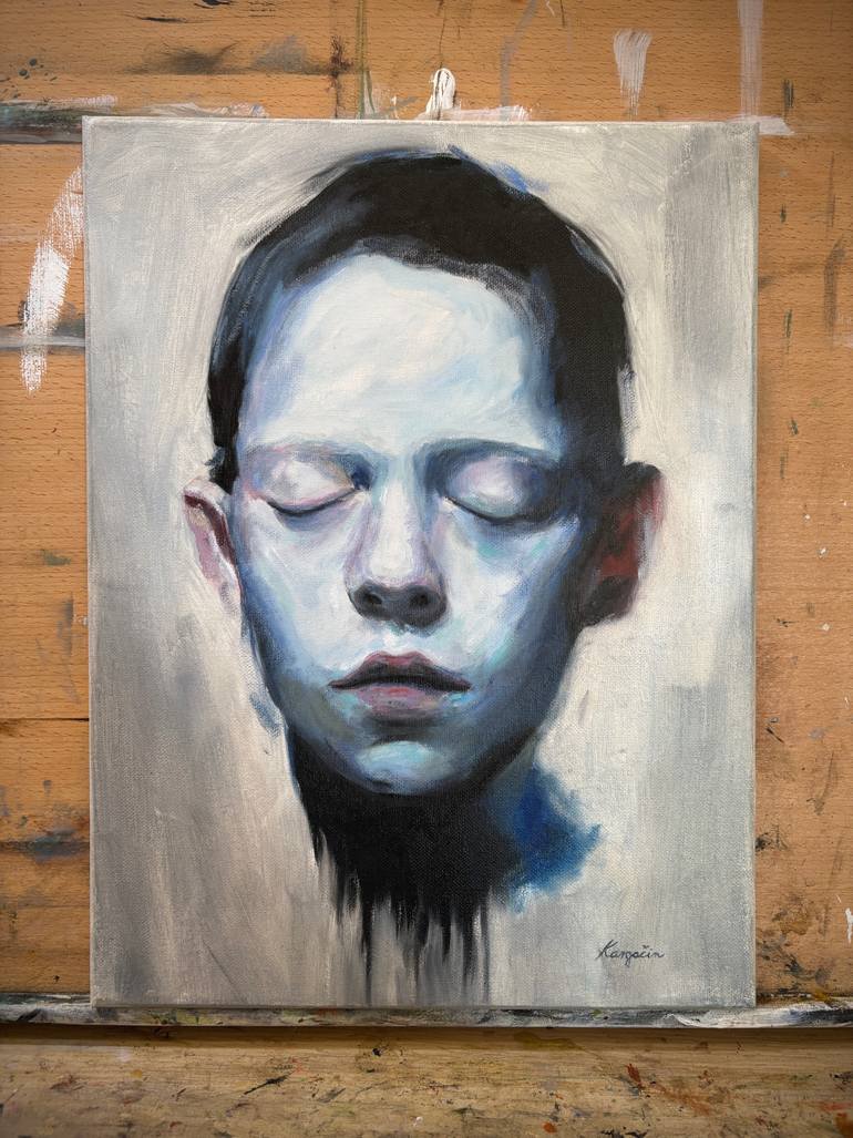 Original Figurative People Painting by Kresimir Kargacin