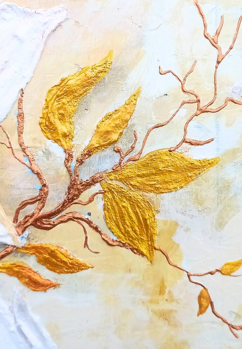 Original Abstract Floral Painting by Nida Khan
