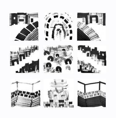 Print of Abstract Cities Drawings by Jordan Dunlop