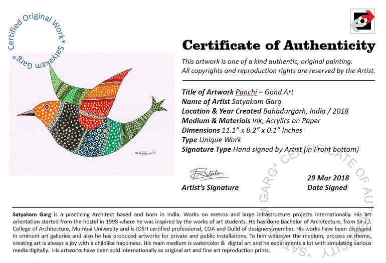 Original Folk Rural Life Painting by Satyakam Garg