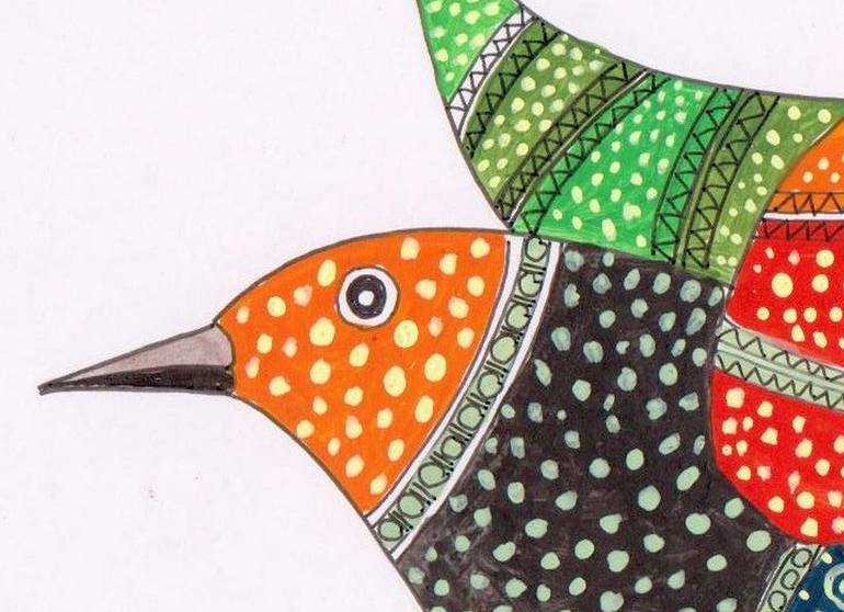 Original Folk Rural Life Painting by Satyakam Garg