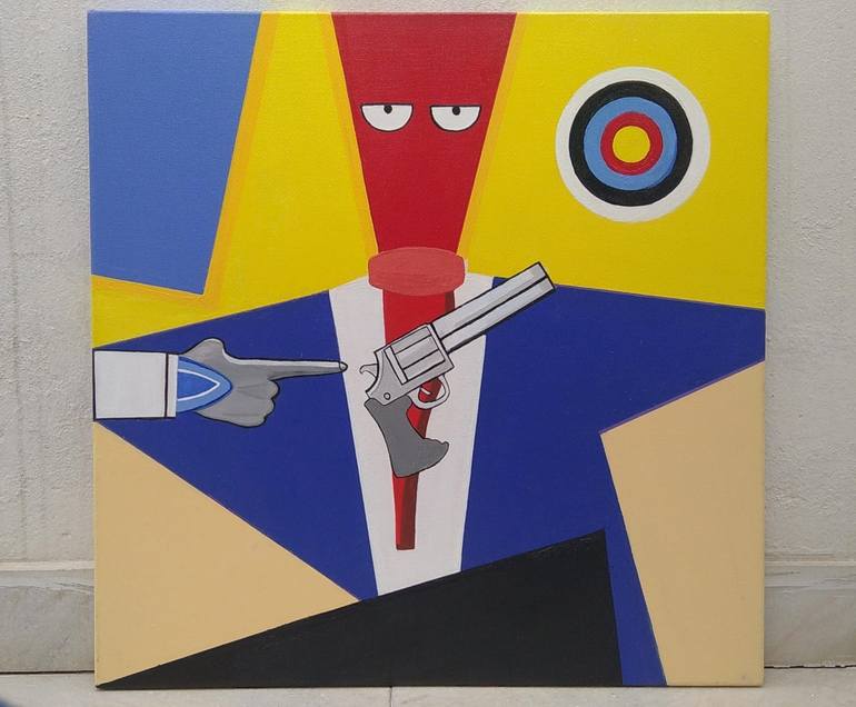 Original Conceptual Abstract Painting by Karan Veer