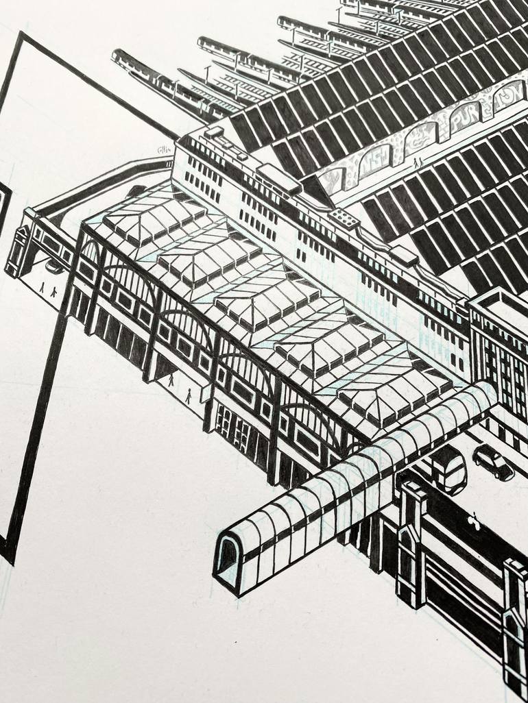 Original Conceptual Architecture Drawing by Agustin Coll