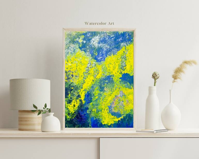 Original Color Field Painting Abstract Painting by Anastasia Wang