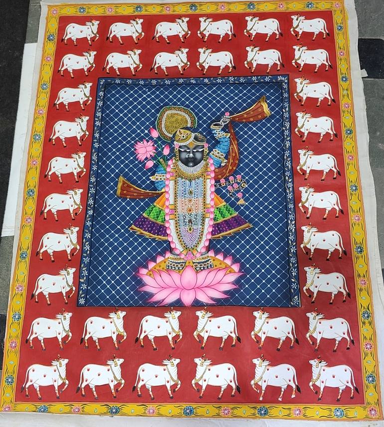 Original Classicism Religion Painting by Prem Joshi