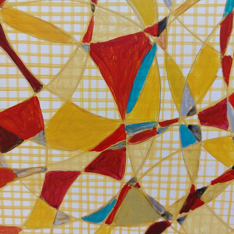 Original Fractal Abstract Painting by Tamar Nakaidze