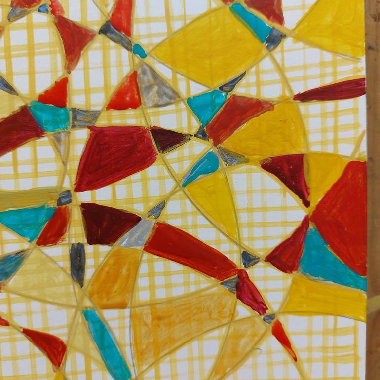 Original Fractal Abstract Painting by Tamar Nakaidze