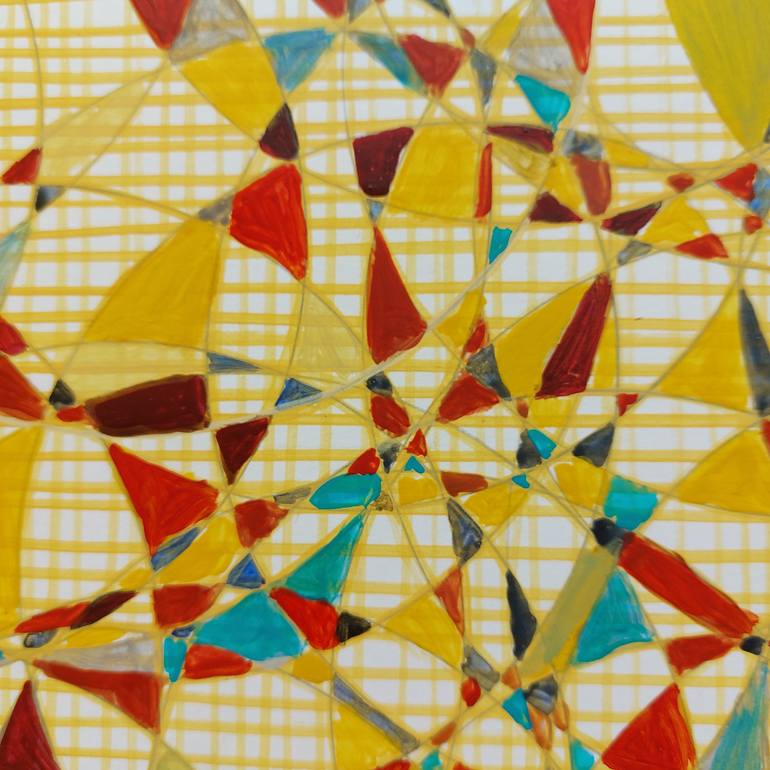 Original Fractal Abstract Painting by Tamar Nakaidze