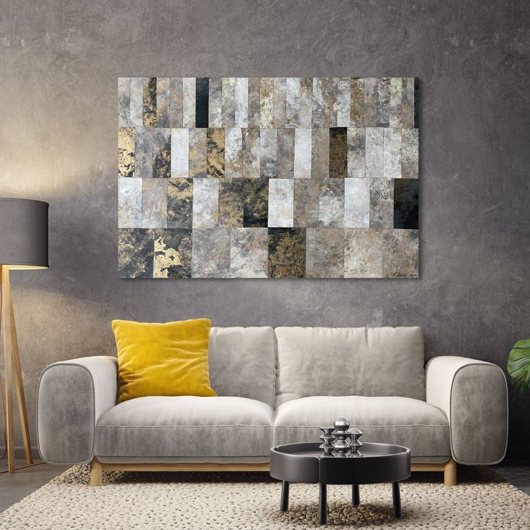 Original Geometric Abstract Painting by Adriane Witt