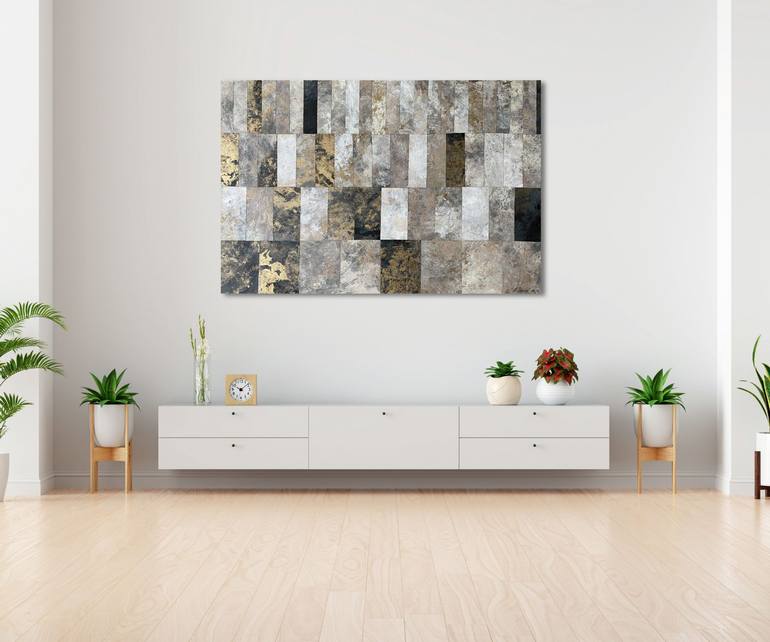 Original Geometric Abstract Painting by Adriane Witt
