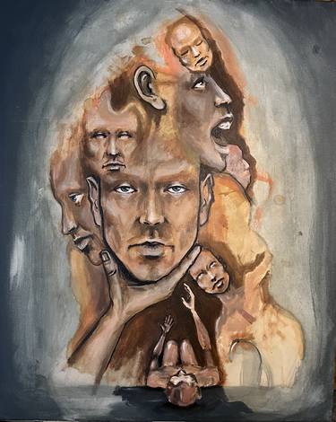 Original Surrealism People Paintings by Youssef Radouane